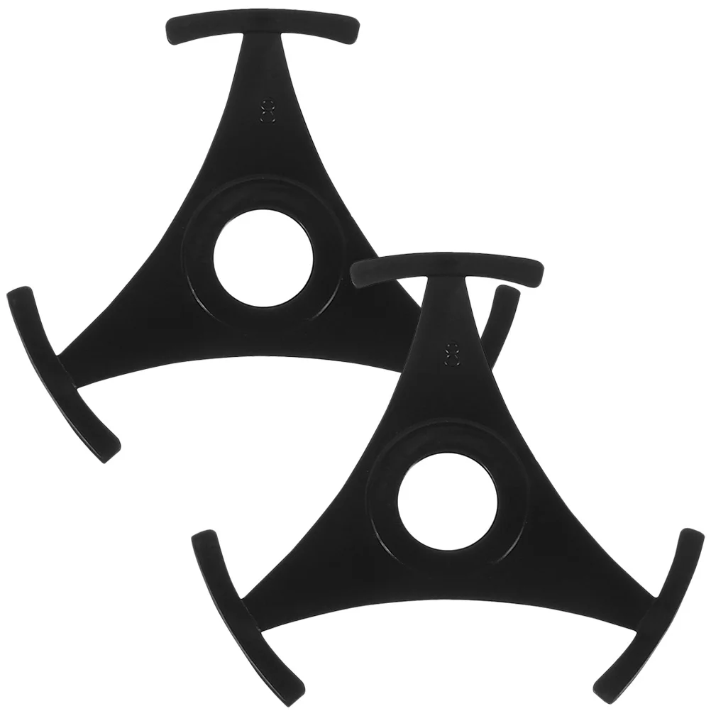 

2Pcs Turntable Adapter Triangle Record Player Fitting for Vinyl Records High Hardness Anti-Deform Plastic Record Adapter