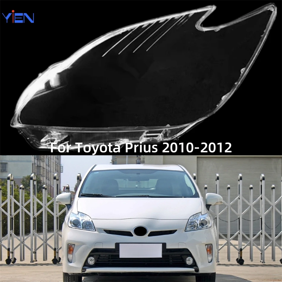 For Toyota Prius 2010 2011 2012 Accessories Lights Cover Headlamp Housing Car Front Headlight Lens Cover Lights Shell