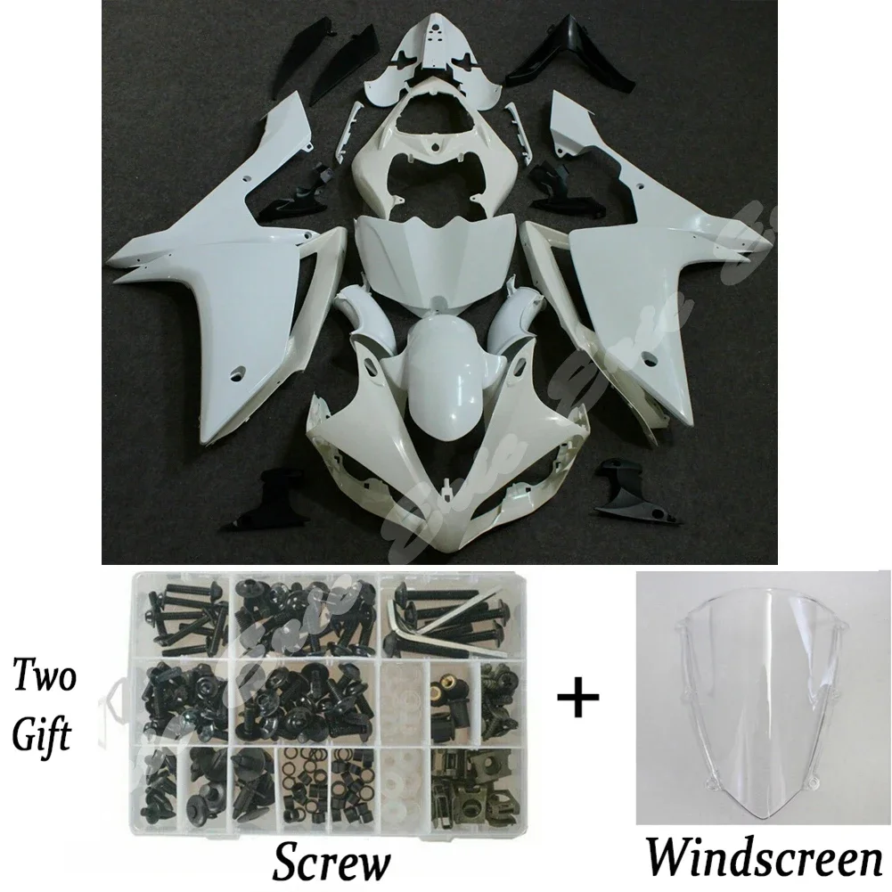 Unpainted Injection Body Work Race Fairing Set Kit For For Yamaha YZF R1 2007 2008