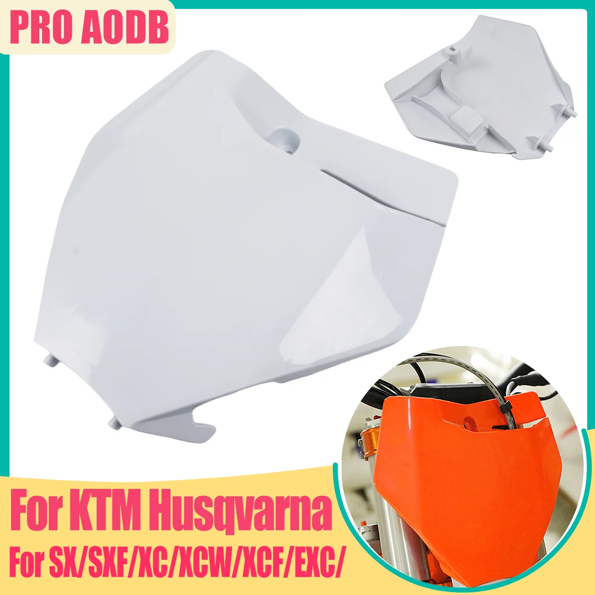 

For KTM EXC EXCF SX SXF XC XCF XCW XCFW TPI Motorcycle Front Number Plate Card 150 250 300 350 450 500 2019 2020 2021 2022