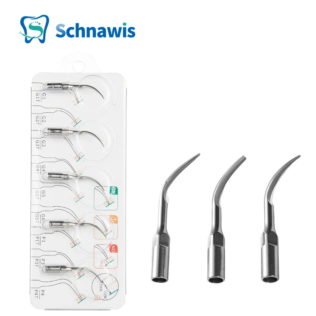 5Pcs/bag G1G2G3G4G5P1 Dental Supragingival Scaler Tips For EMS  Ultrasonic Scaler Handpiece Scaling Tip Supplies Tools