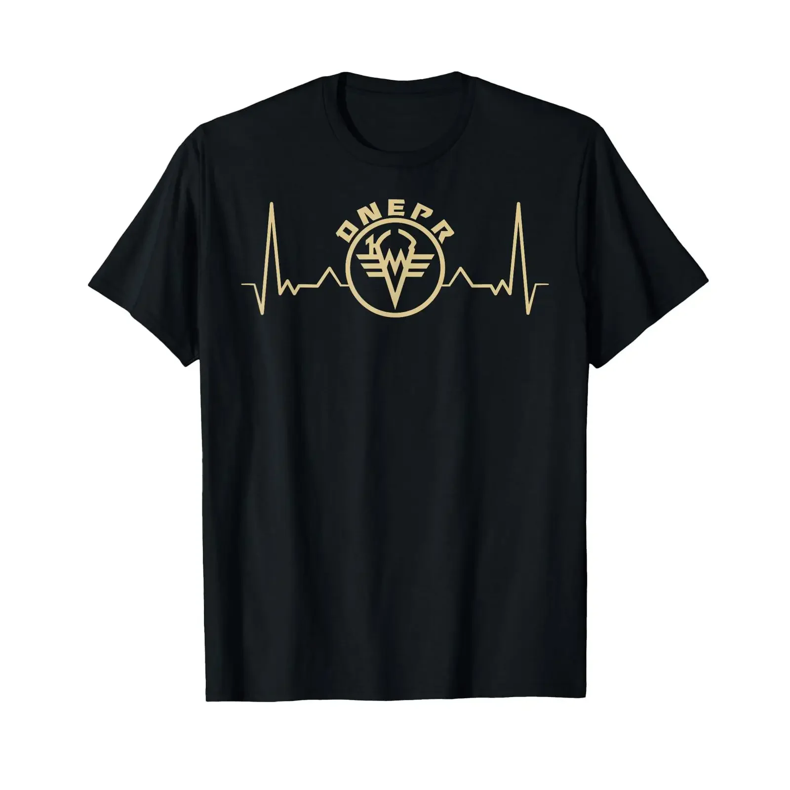 Dnepr Motorcycle Span Offroad Biker ekg T Shirt vintage Washed graphic Stylish Casual fashion Soft Stretched streetwear