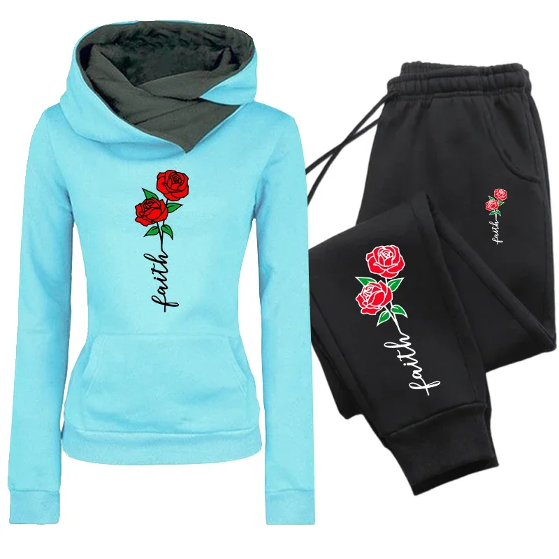 Quality Women's Tracksuit Versatile Casual Hoodie Sweatshirts Outdoors Sports Jogging Clothing Autumn Winter Fashion Sportswear