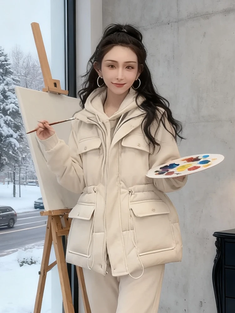 Conjunto de pantalones de pierna ancha Jaet de algodón con forro de Fce para mujer, conjunto de piezas de camiseta informal Spor Lazy Sle, recién llegado de invierno