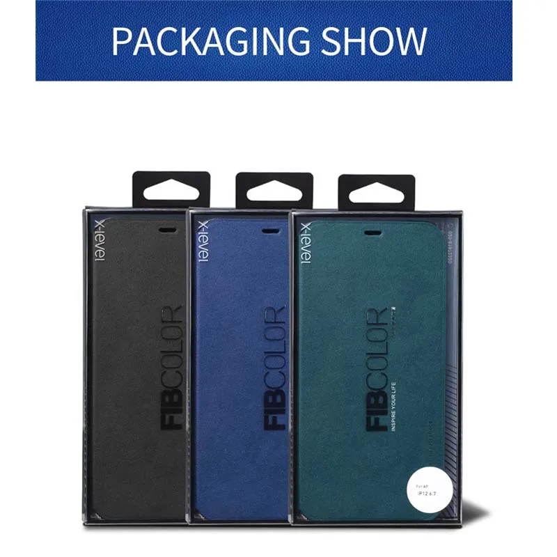 X-level Luxury Original Ultra Thin Slim Flip Case Leather Tpu Book Cover For Iphone 15 14 Plus 13 Pro MaxPhone Case