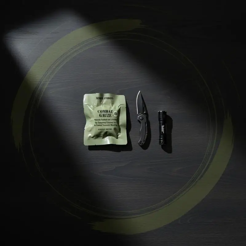 New Kaolin Gauze  Hemostatic  Emergency Trauma Z-Fold Soluble For Ifak Tactical Military First Aid Kit  Wound Dressing