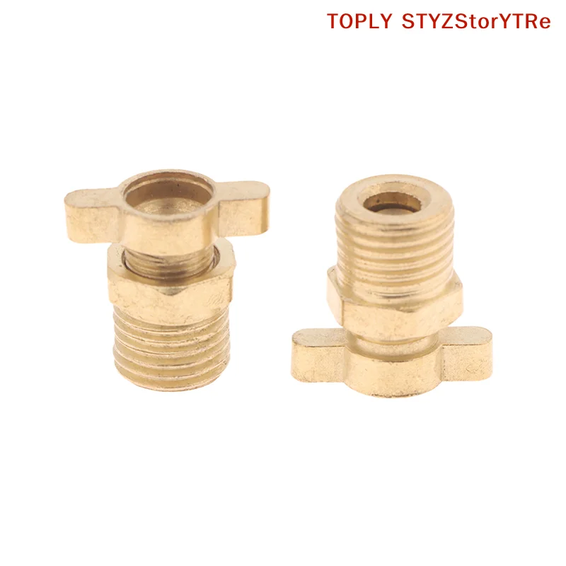 Set of 3, 1/4 Brass Air Compressor Drain Screw, Perfect Replacement For Screw Compressor Equipments