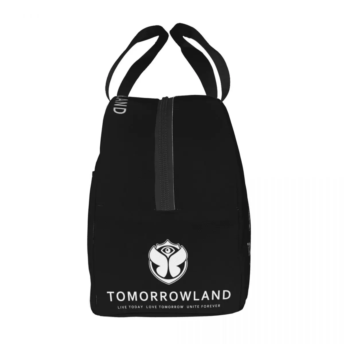 Custom Tomorrowlands Insulated Lunch Tote Bag for Belgian Electronic Dance Music Festival Portable Thermal Bento Box Travel