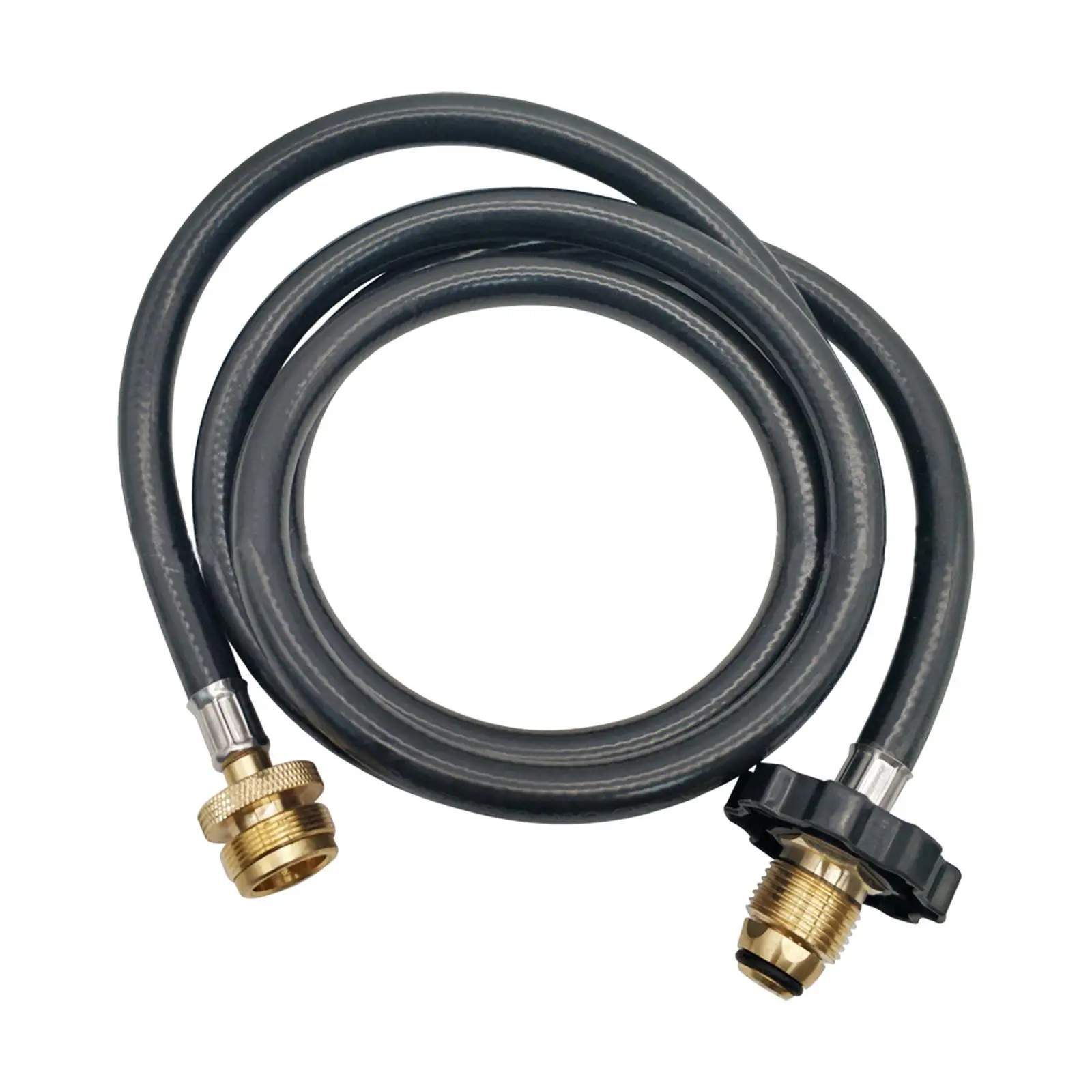 Propane Adapter with Hose 1lb to 20lb Converter for Cooking Tabletop Grills