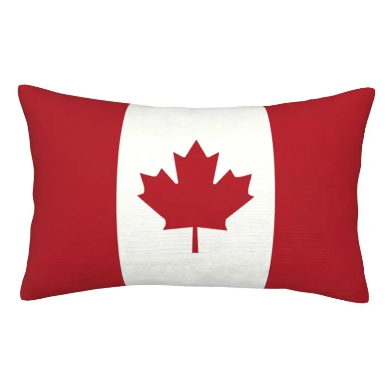 Custom Nordic Flag Of Canadas Bed Cushion Cover Soft Patriotism Throw Pillow Case Rectangle