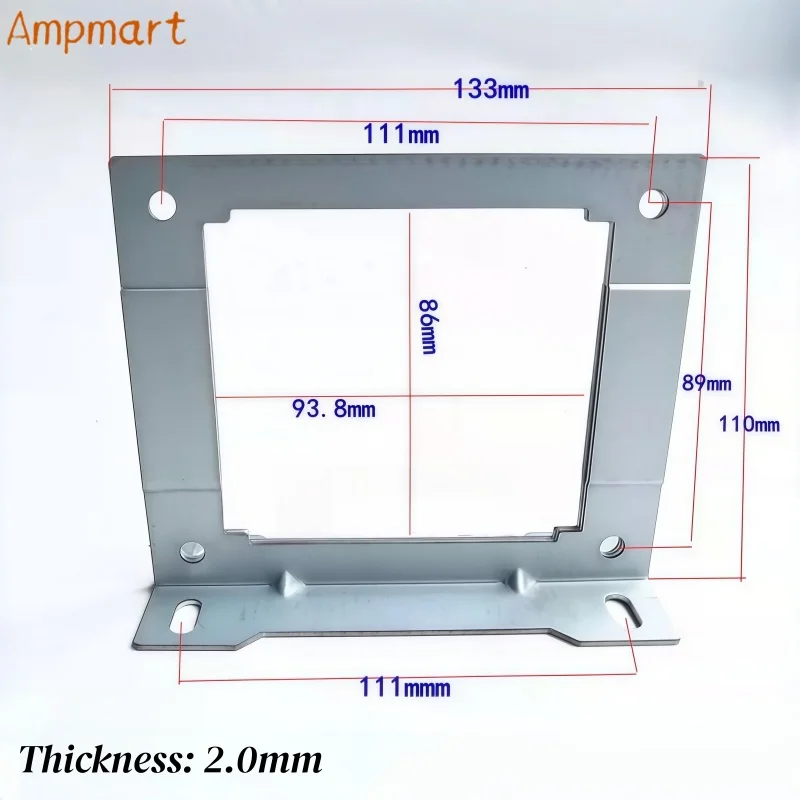 Ampmart Horizontale Rahmenhalterungen für Röhrenverstärker-Transformatoren der Serien 76, 86, 96, 105, 114 und 133, 2 Stück – Detail 6