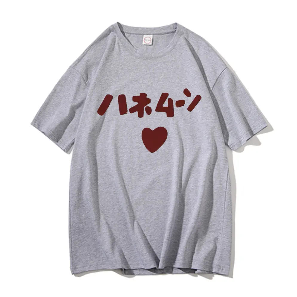 Funny Cute Anime K-ON Hirasawa Yui Akiyama Mio Same Style Print T-shirts Japanese Manga T Shirt Men Women Fashion Loose Tshirt