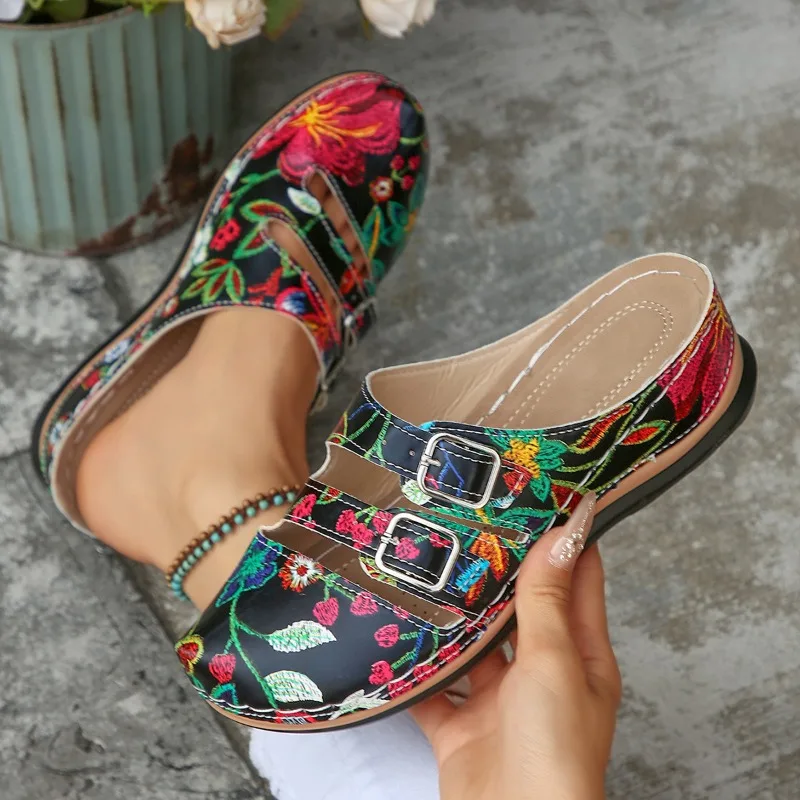 

Women Slippers Fashion Slippers Slides Women Summer Mixed Colors Outdoor Shoes for Women Casual Beach Large Size Wedge Sandals