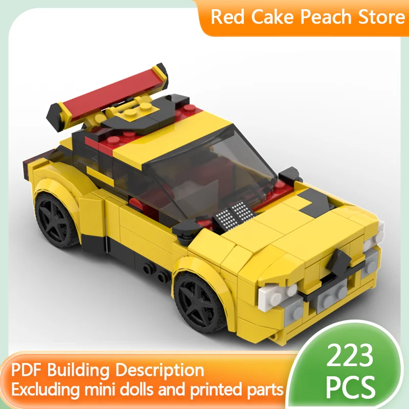 

City Car Model MOC Building Bricks Front-Wheel Drive Rally Car Modular Technology Children Holiday Gifts Assemble Toys Suit