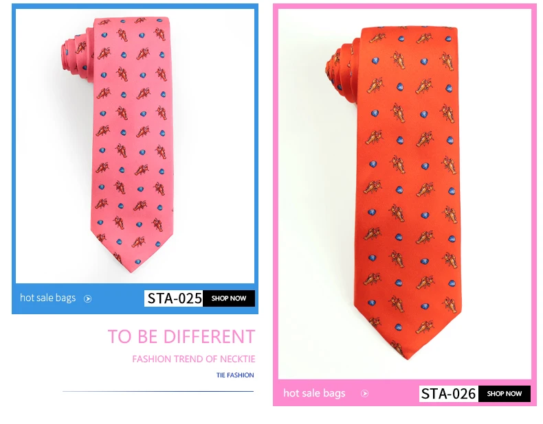 Tailor Smith Krawatte aus 100 % Seide für Herren, handgefertigte Krawatte mit Tiermuster, Krawatte zum Vatertag, Geburtstag, Geschenk – Detail 27