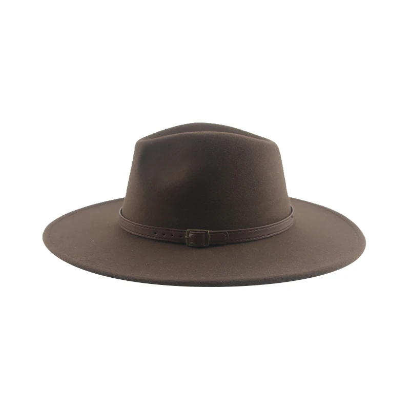 Hats for Women Hat Hats Man Hat Male Fedoras Winter Felted Hat Big Brim 9.5cm Belt Band Casual Solid Panama Cap Sombrero Hombre