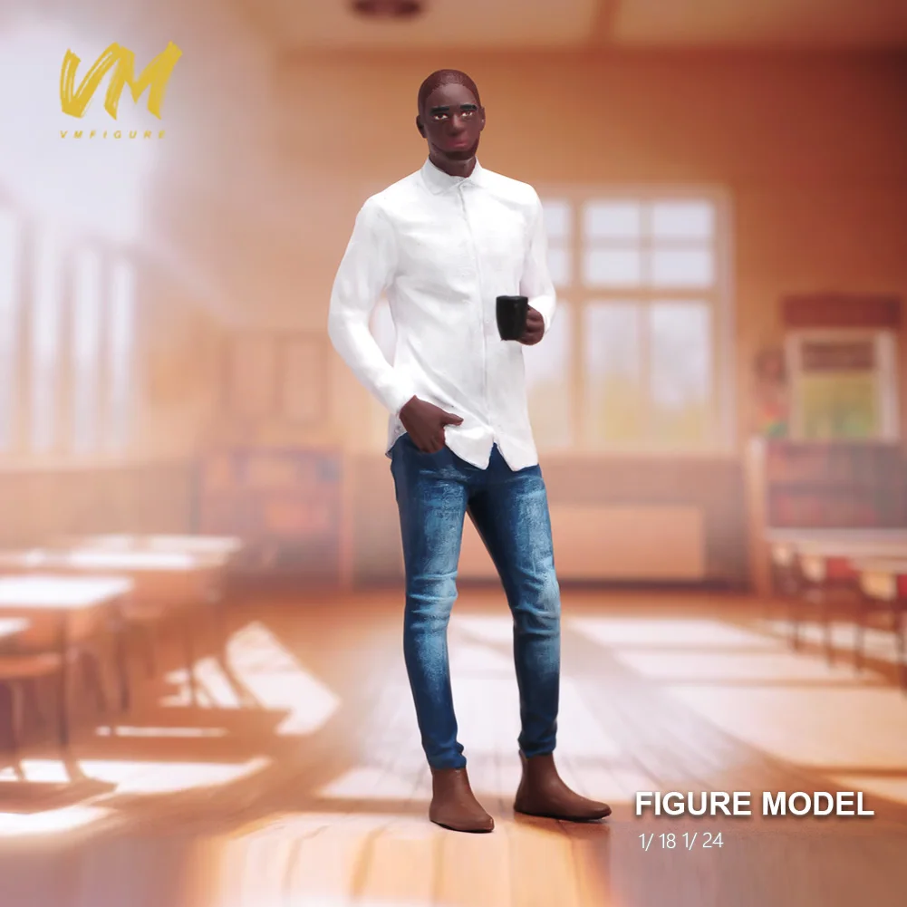 1/87 1/64 1/43 1/24 1/18 애니메이션 캐릭터 거리 장면에서 채팅하는 남성과 여성 그림 모델 미니어처 인형 장난감