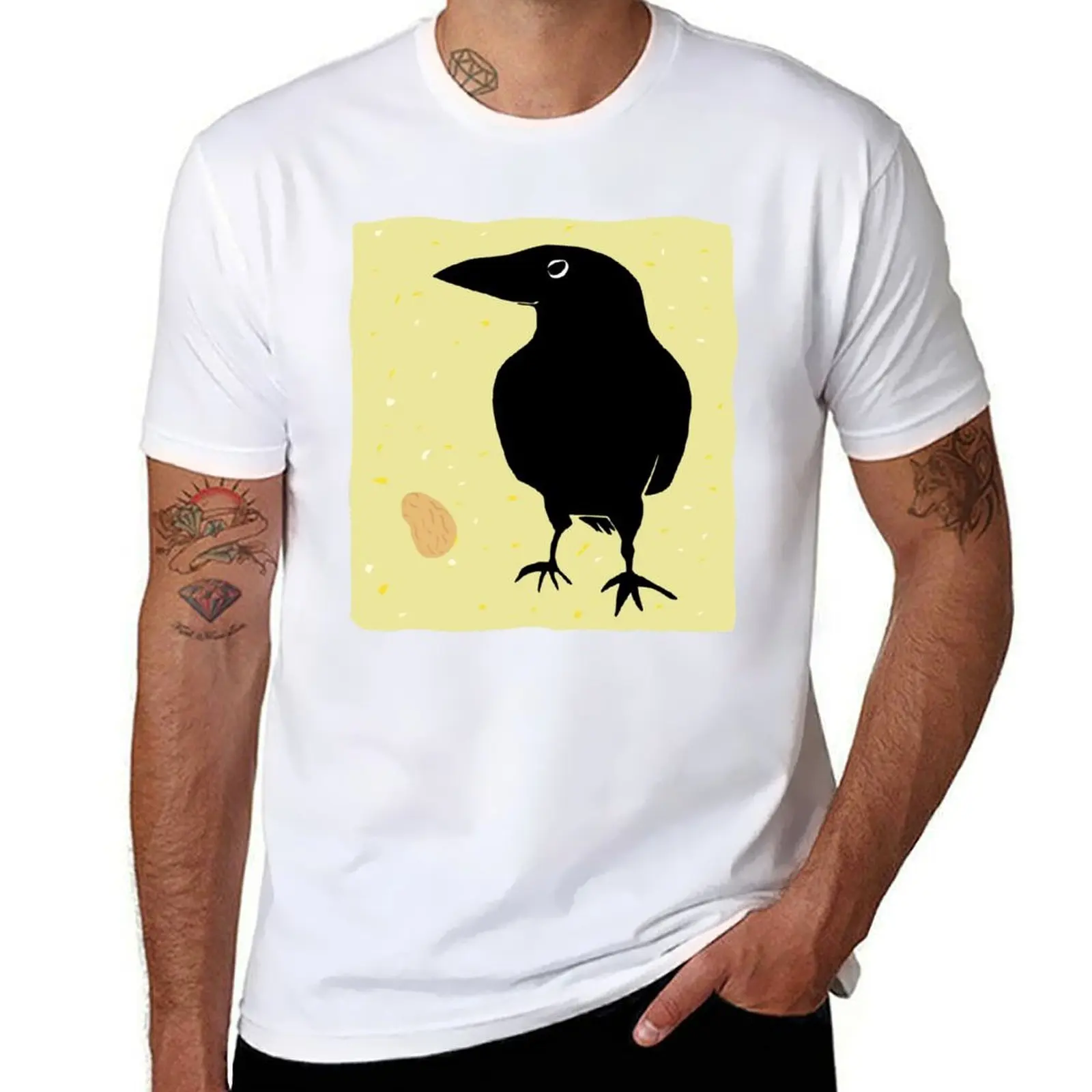 

Crow with Peanut T-Shirt t shirts designer t shirts for man slim fit T-Shirt