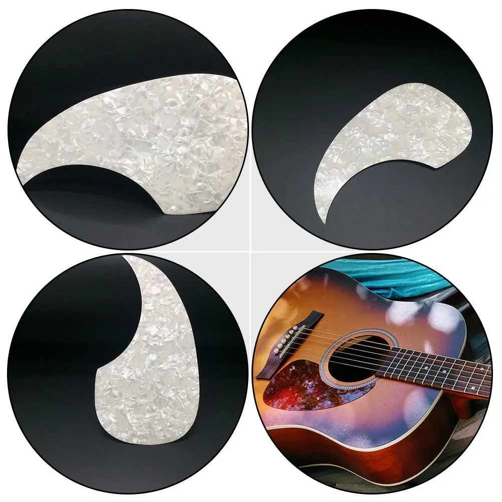

2 Pcs Guitar Scratch Prevention Decal Electric Accessories Cover Pvc Stickers Customization