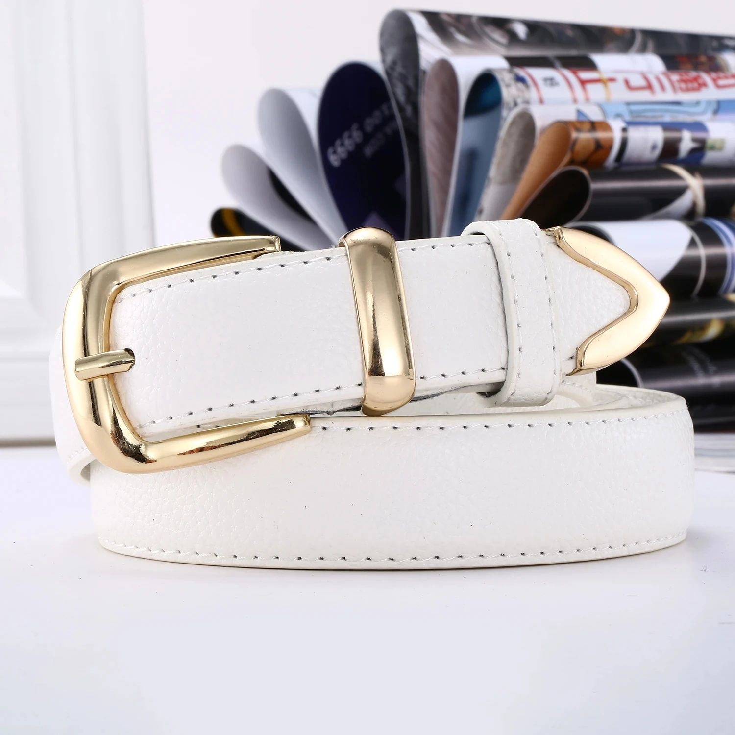 

1pcs Women's Belt Simple Fashionable Needle Buckle Belt Casual Versatile Korean PU Leather Belt With Pants Jeans Belt Lady Belts