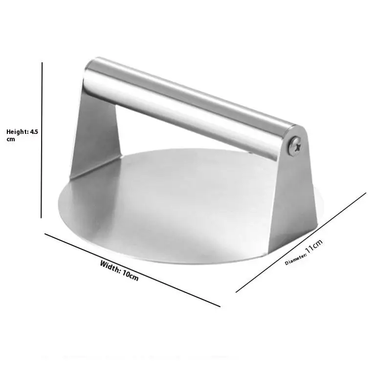 الفولاذ المقاوم للصدأ سحق برغر الصحافة همبرغر باتيات اللحوم مهروسة دائري اللحوم الصحافة قالب لحوم ديلي اكسسوارات المطبخ