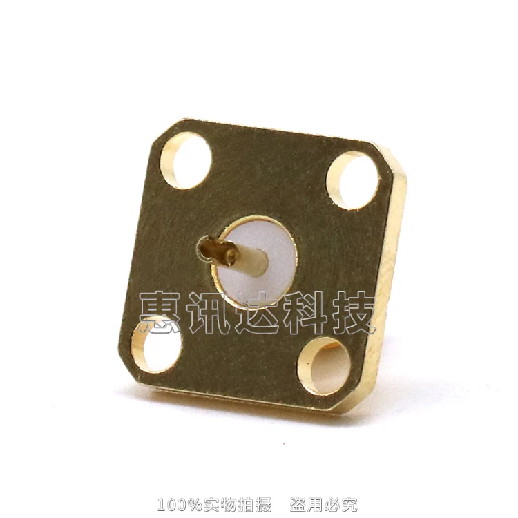 SMA-KF SMA female head with four-hole flange pin soldering PCB panel SMA female seat 50KFD