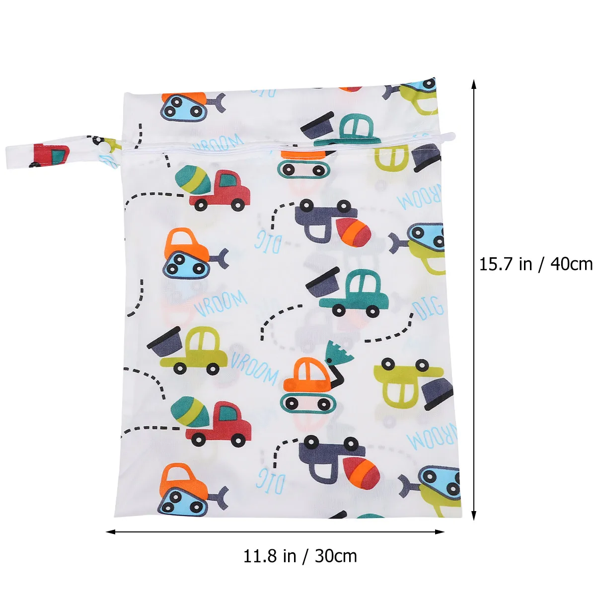 Infant Diaper Bag Single Zipper Waterproof Multipurpose Baby Nappy Pouch Outdoor Reusable Printed Cartoon Diaper Pouch