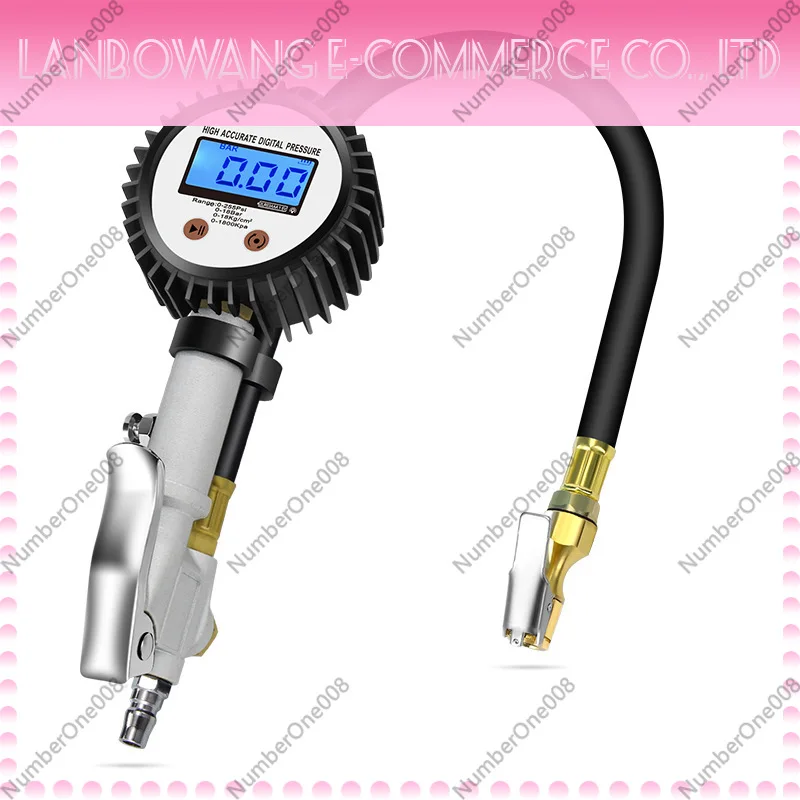 Factory Direct Digital Tire Pressure Gauge Inflation Meter Car Tire Pressure Gun High Precision Barometer Vehicle Measuring Tool