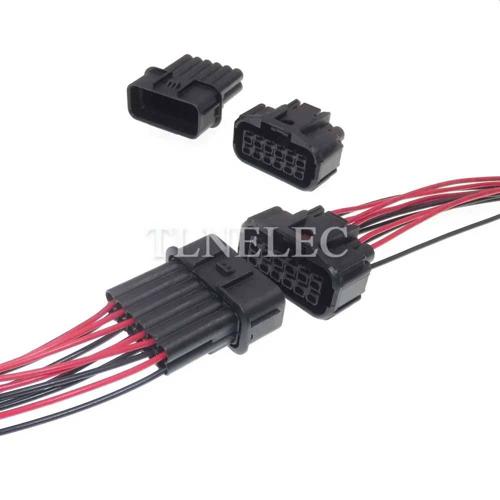 12 Pin Way Auto Waterproof Connector With Wires Electrical Automotive LED Light Socket For Honda 6181-6784 6189-7410