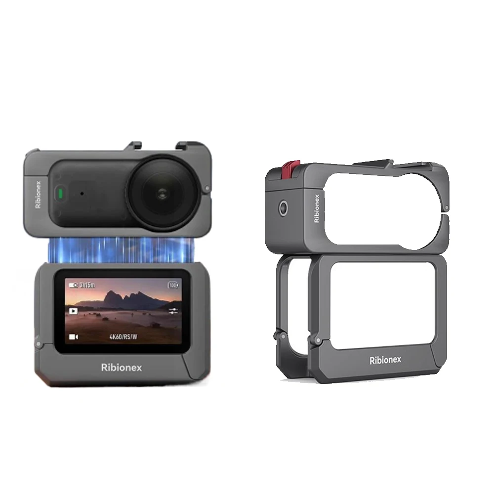 

Aluminum Alloy Cage for DJI Osmo Nano, Protective Cage Shell Case with a 1/4"-20 Threaded Hole/Quick Release Cold Shoe Mount