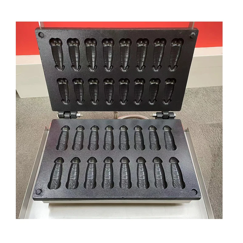 Waffle elettrico a forma di pene altre macchine professionali per snack dick waffle making machine