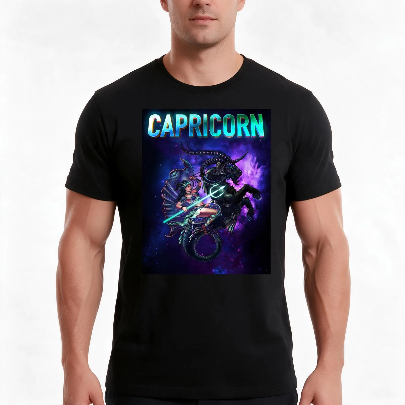 Capricorn Zodiac Queen T-Shirt, Summer Casual Cotton Tee, Oversized Streetwear Tops, Vintage Graphic Print, Unisex Men Women