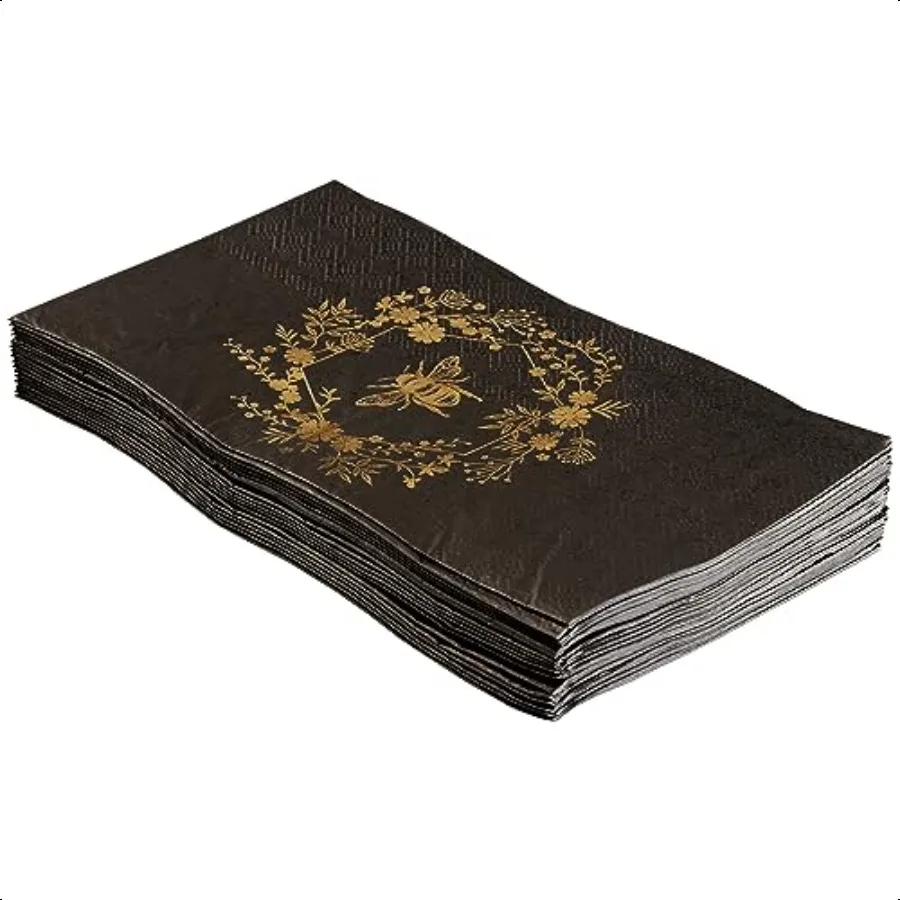 C.R. جيبسون العسل خلية الذهب احباط مناديل الضيوف 16 عدد TW825361