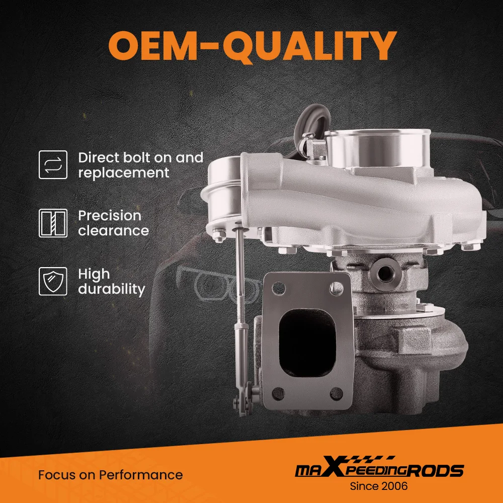maxpeedingrods GT2871 Turbocharger For 1.8L-3.0L engine A/R 0.6 Turbine A/R 0.64 Water Cooled