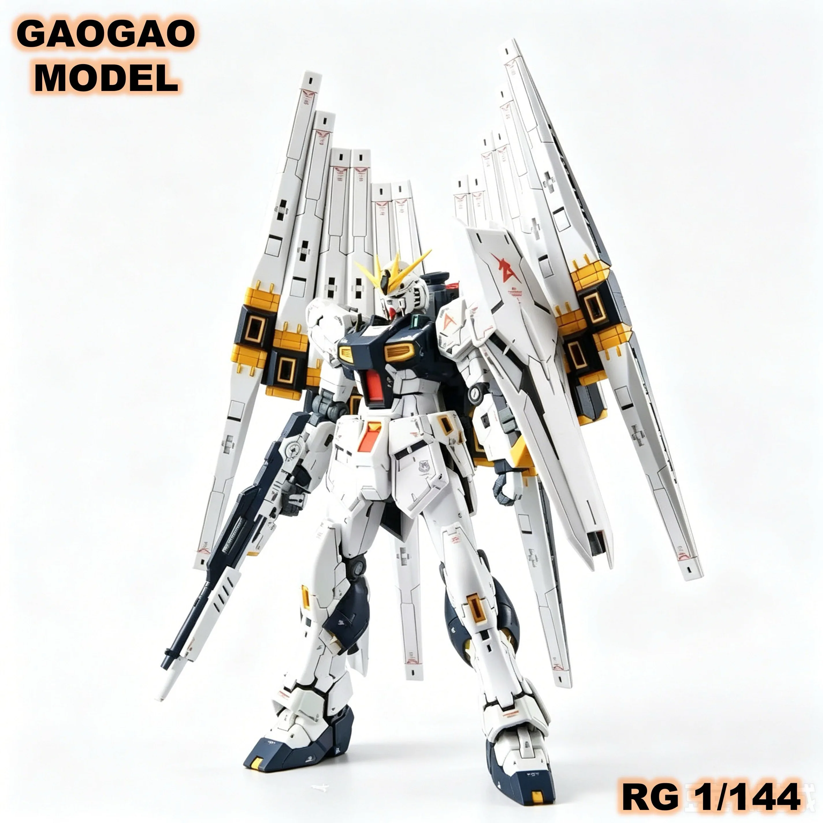 

In Stock GAOGAO RG 1/144 Rx-93 V Two Aev/Pff93ar Assembly Model Kit Plastic Skeleton Plastic Model Toy Anime Action Figure Robot