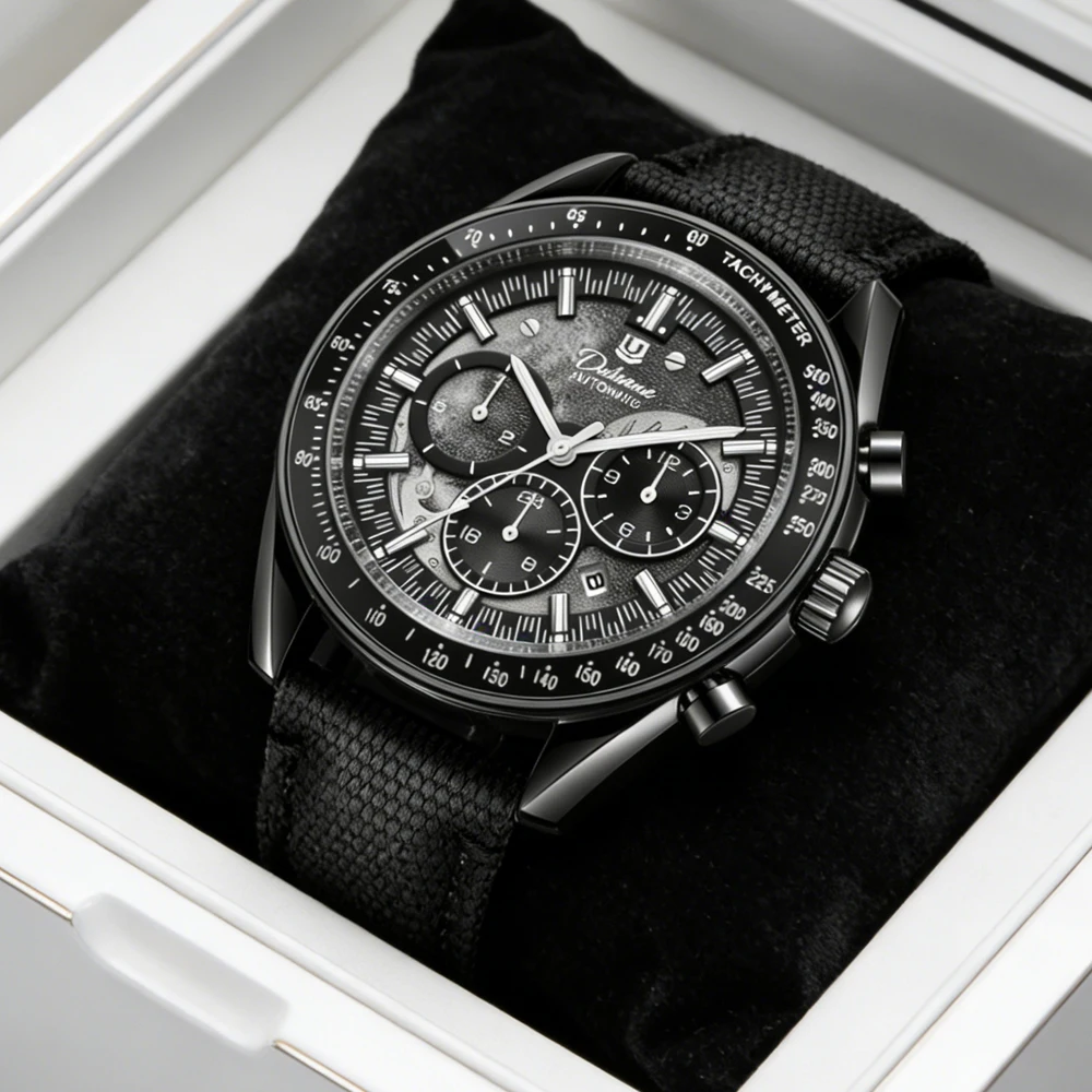 

Роскошные механические часы для мужчин, высококачественный кожаный ремешок, водонепроницаемые, классические, с указанием дня недели и даты, модные автоматические наручные часы, мужские часы