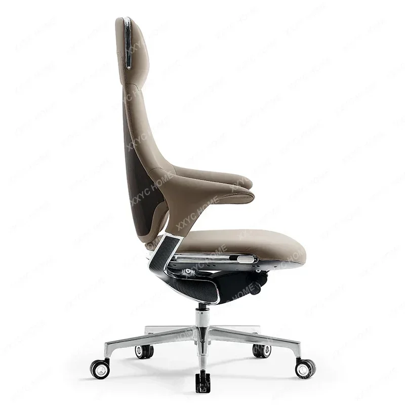 A  Boss chair backrest computer chair sedentary leather office  study  home seat  conference chair
