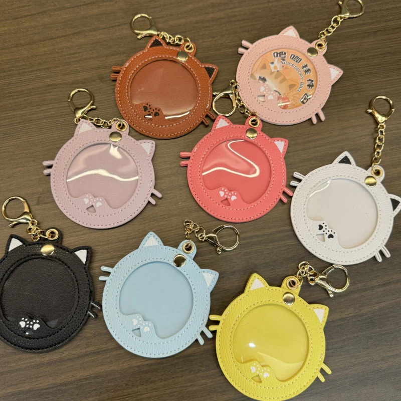 New Cat Shape Ita Bag Pins Badge Protector Case For 58mm Anime Badges Decoration Bag Accessories Pin Case Birthday Gift