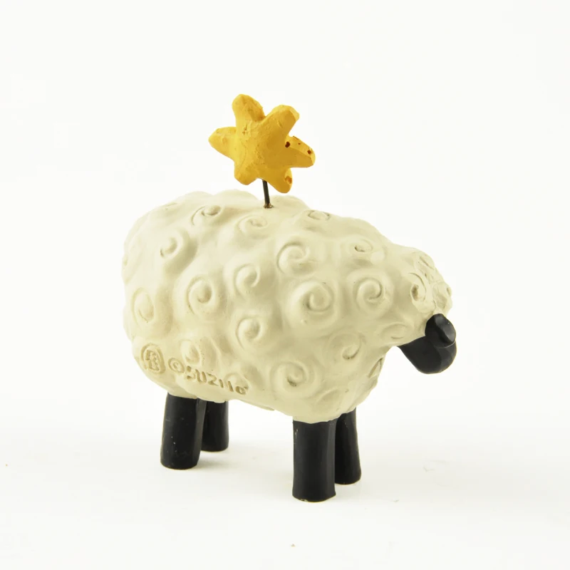 I love Jesus The LORD is my shepherd Cute Little Sheep on Table Resin Decoration Living Room Home Decoration Birthday Gift