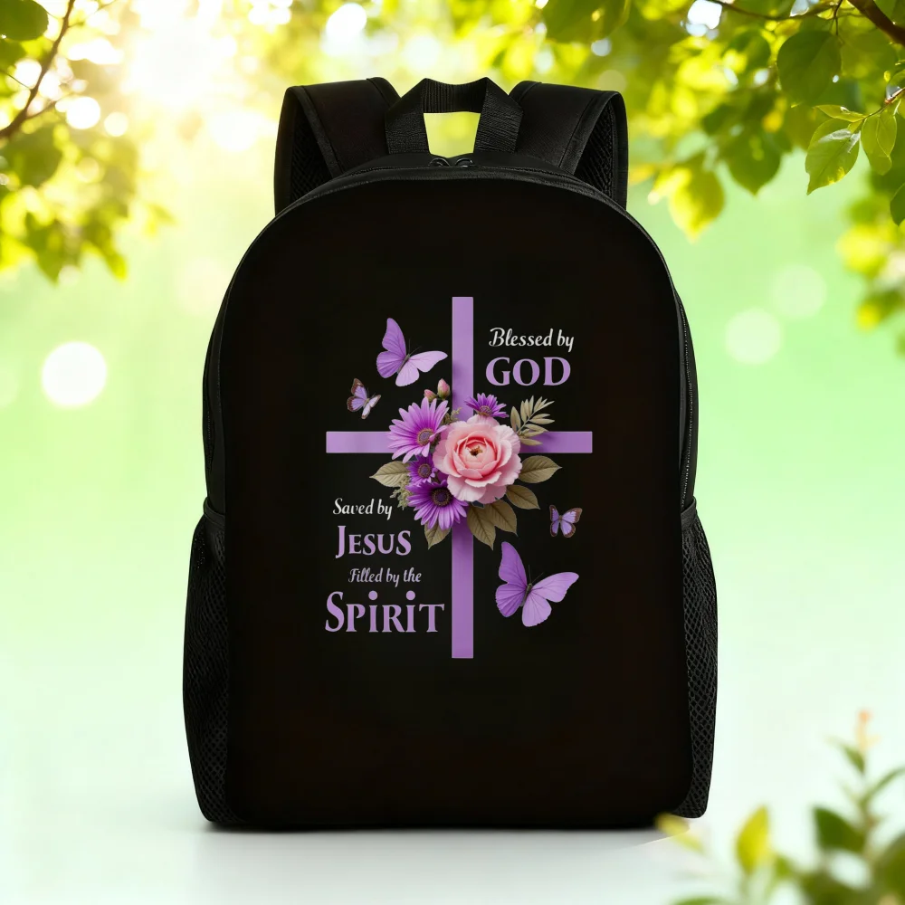 

Women's Large Capacity Theme Preppy Backpack - Lightweight school bag for travel, outdoor, photography, adjustable shoulder
