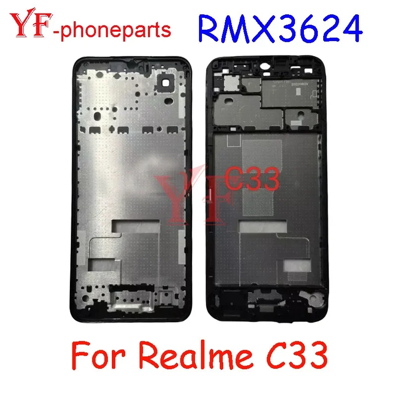 Лучшее Качество Средняя рамка для Realme C33 RMX3624 передняя рамка Корпус рамка Запчасти