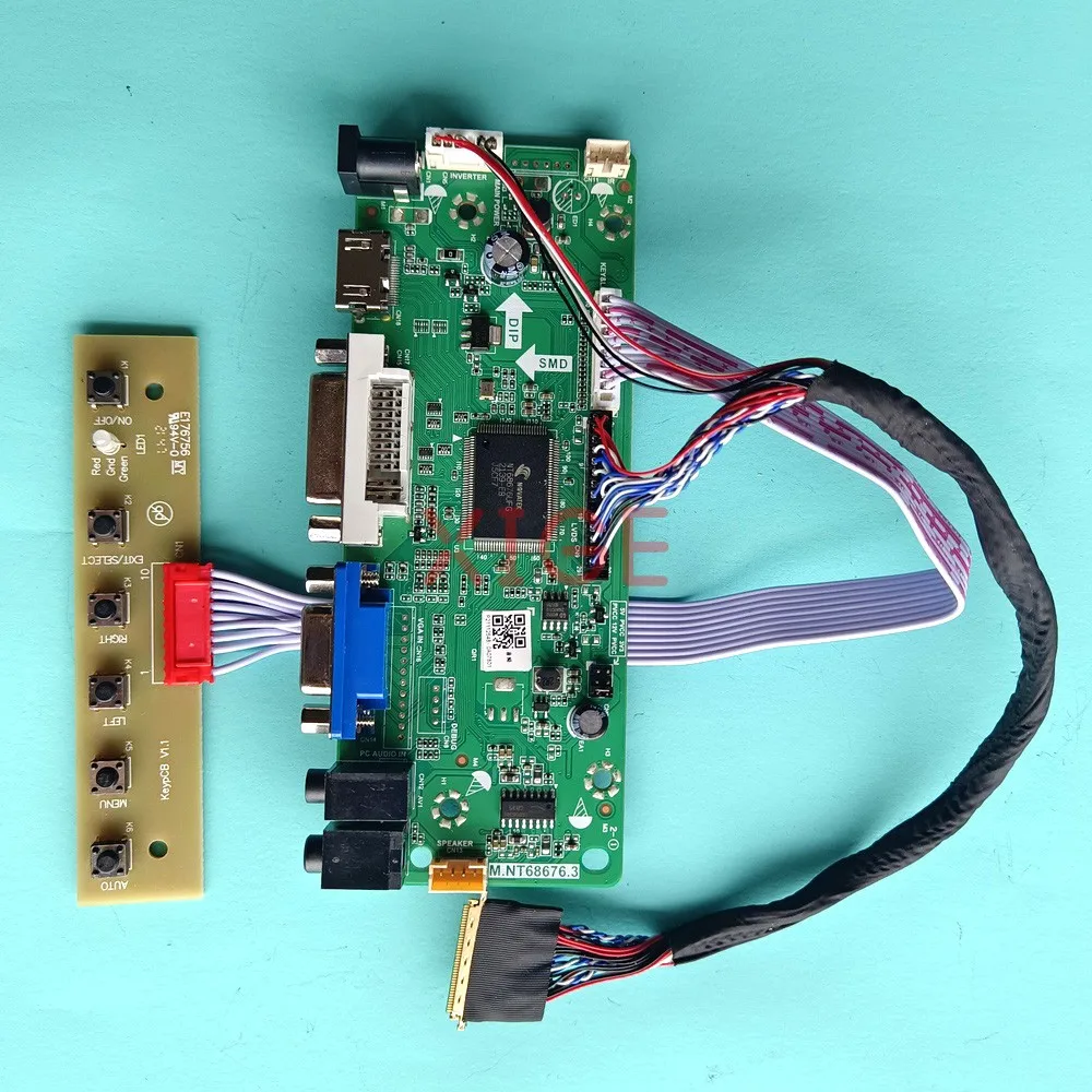 

Kit DIY For LP140WH8-TLA1/TLC1/TLD1 40-Pin LVDS Laptop Screen VGA DVI 1366x768 HDMI-Compatible 14" Driver Controller Board
