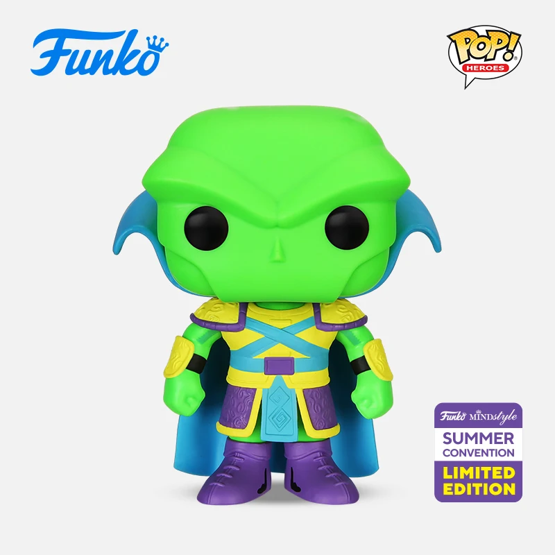 Funko POP Asia DC Royal Heroes Action Figures Martian Manhunter Knell Superman The Flash Reen Barrera Collect Decoration Gifts