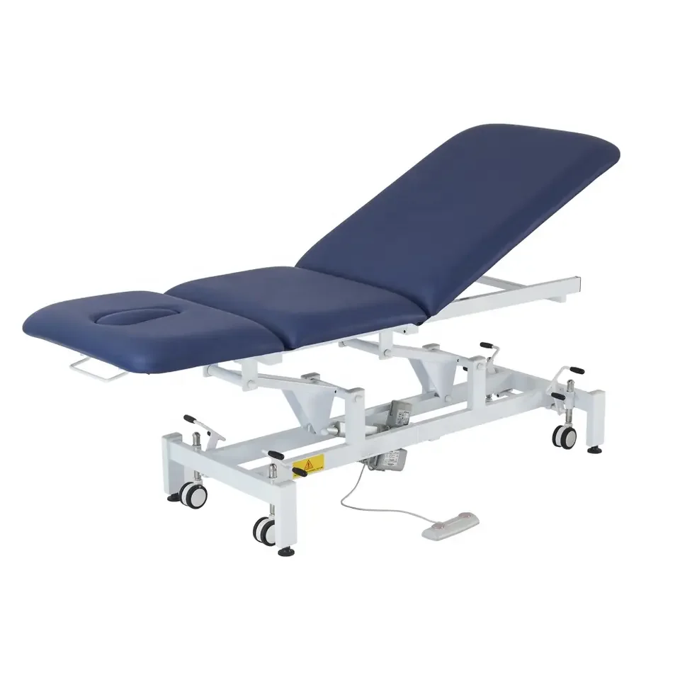 

Factory Cheap Price Movable Hydraulic Physiotherapy Bed Electric Collapsible Tattoo Beauty Massage Bed