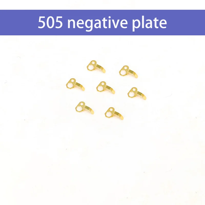 อุปกรณ์เสริมสำหรับนาฬิกาแผ่นลบเหมาะสำหรับ505ควอตซ์ชิ้นส่วนซ่อมนาฬิกาที่โค้งงอเป็นลบสำหรับขา