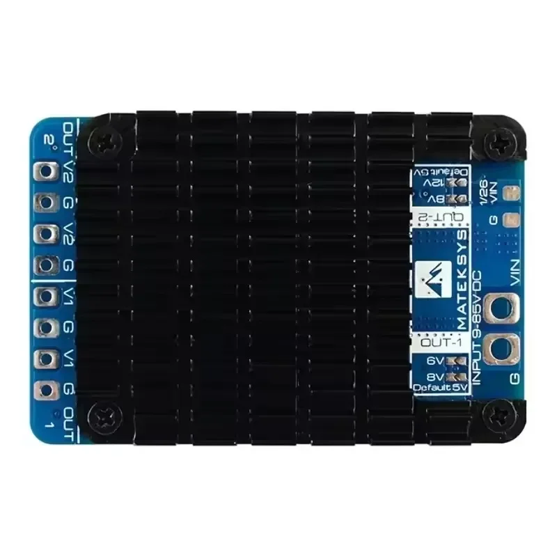 MATEK MATEKSYS PM20S-2 Power Module Dual Independent Step-Down Regulator 9-85V DC Input 4-20S Lipo for FPV Drone DIY Parts