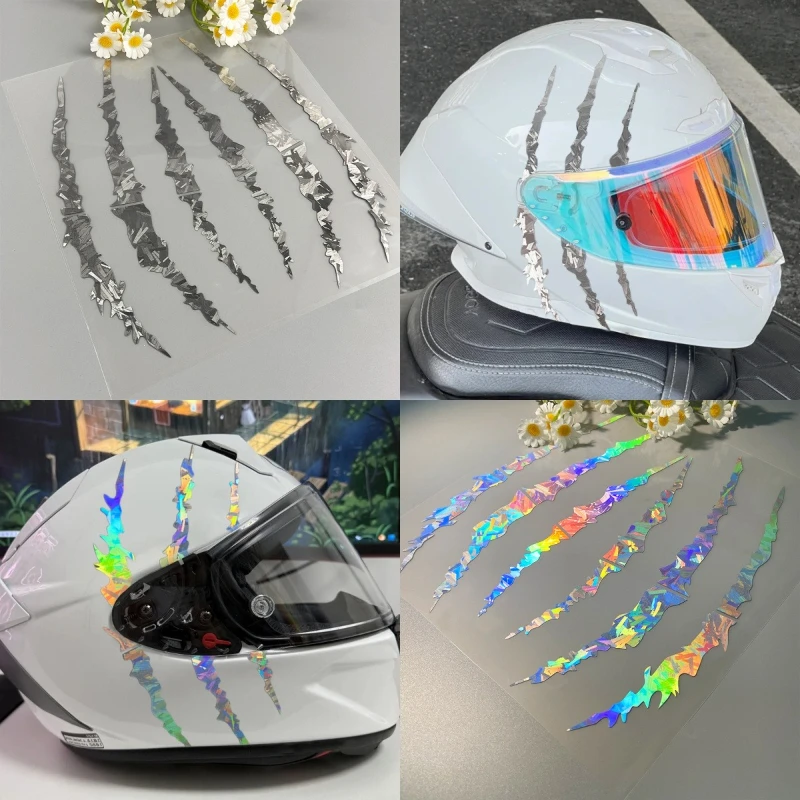 

Наклейка на мотоцикл Monster Claw, водостойкая наклейка для мотоцикла «сделай сам», передний обтекатель, шлем, топливный бак, отделка скутера, виниловая наклейка