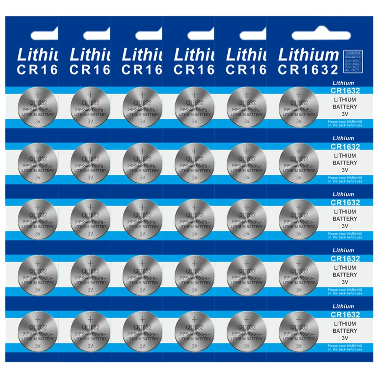

CR1632 DL1632 3V Lithium Coin Cell 5-50 Pcs, Multi-Purpose Button Battery for Watches, Toys, Calculators