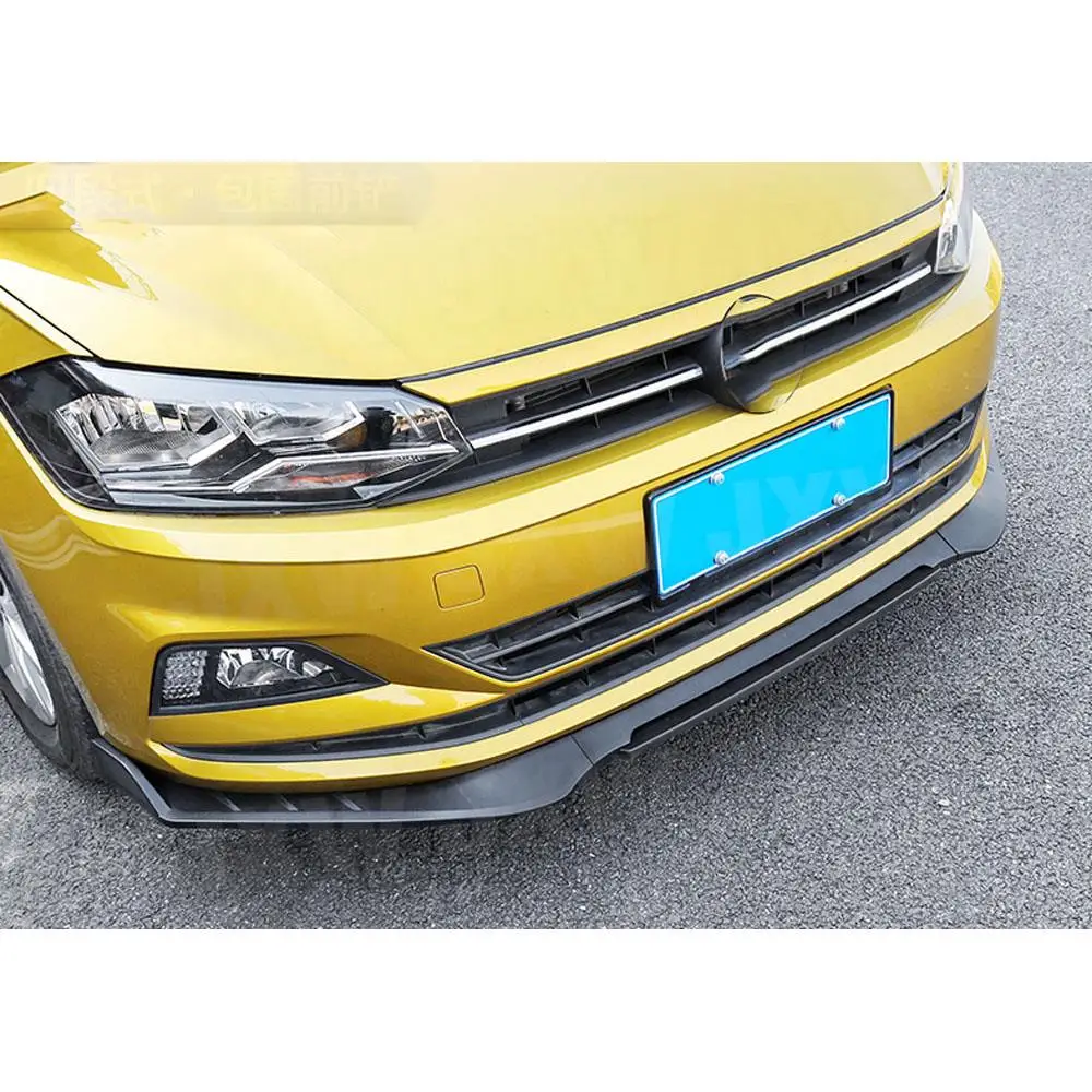 

Спойлер переднего бампера JXWANCF ABS для Volkswagen VW Polo Plus 2019, защита под бампер, 3 или 4 шт./компл.
