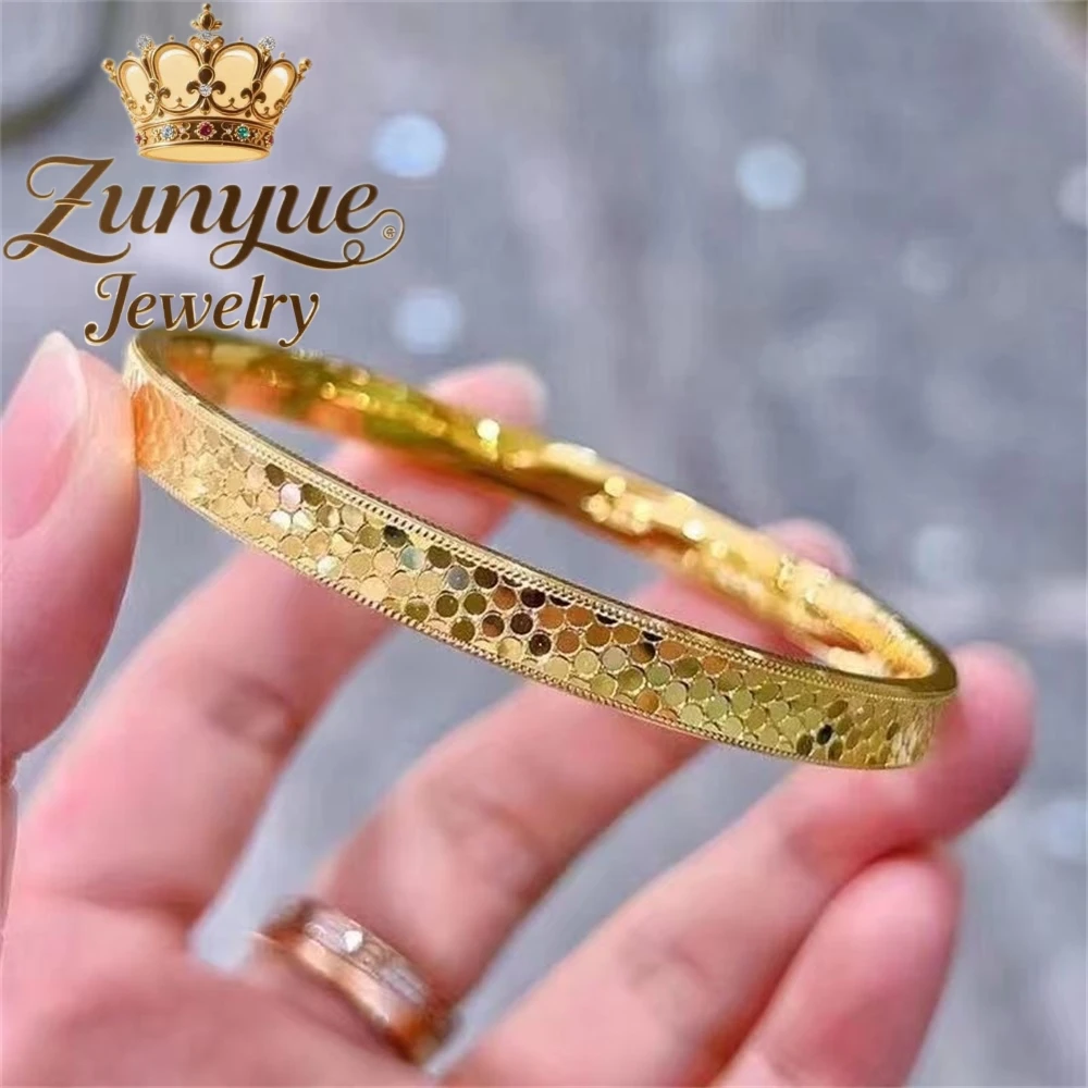 High-End Sand Gold Dragon Scale Bracelet, Flashing Scale Wristband Fashion Fine Jewelry Exquisite Best Selling Charms Handicraft